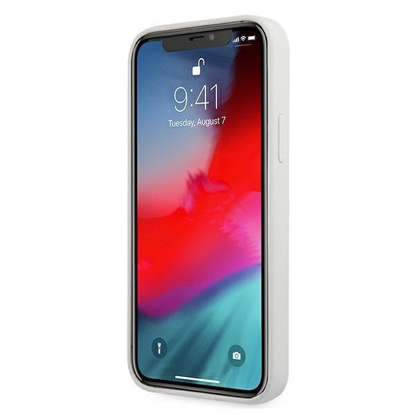 Guess GUHCP12SLSVSCR iPhone 12 mini 5,4" kremowy/cream hardcase Script